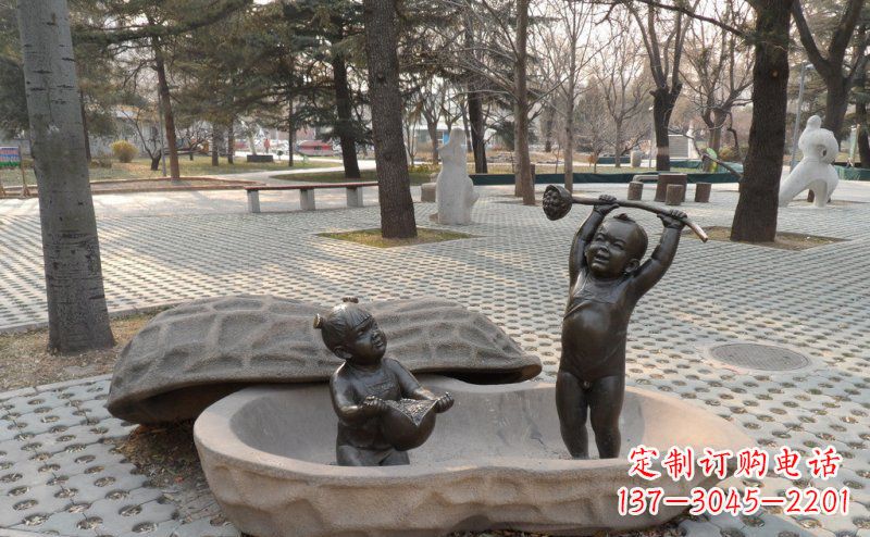 金华花生娃娃艺术雕塑