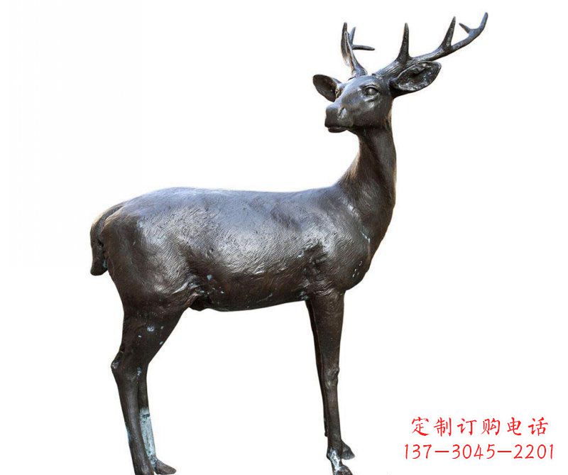 金华铜雕回头鹿动物雕塑