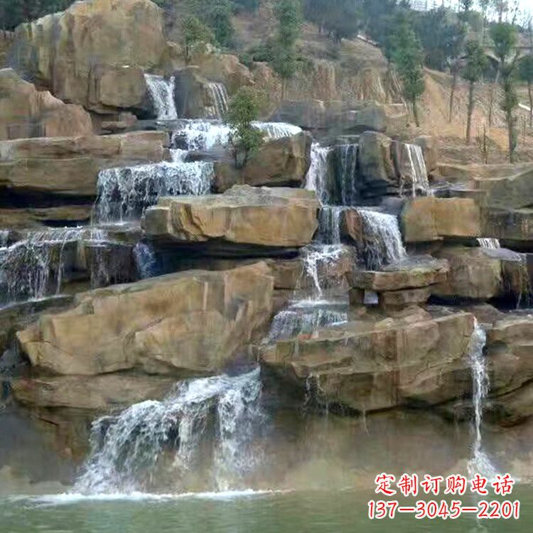 金华公园假山流水景观