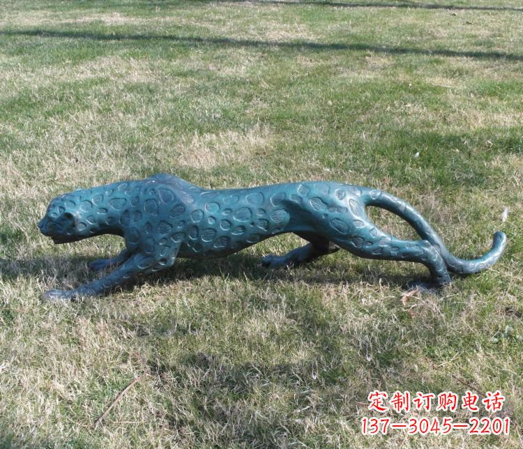 金华优质铜质金钱豹雕塑