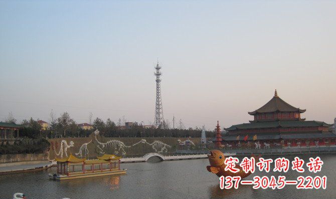 金华静谧自然,金鱼铜雕精美绝伦
