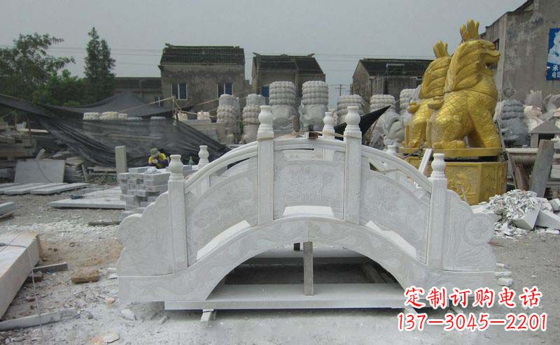 金华精美的大理石拱桥雕塑