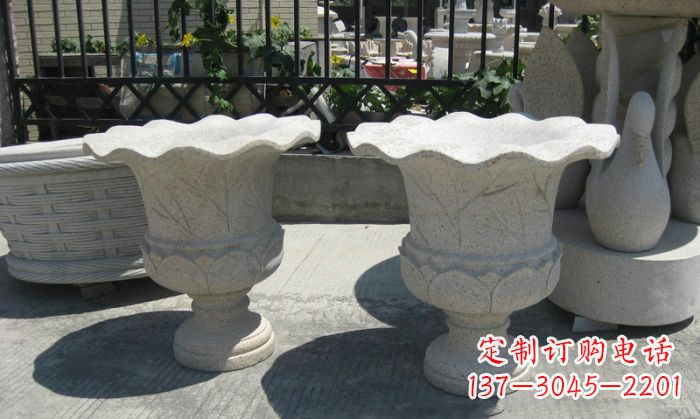 金华大理石花盆雕塑