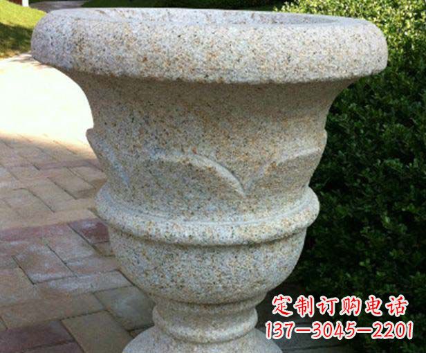 金华大理石花盆石雕,为您的景观添色彩