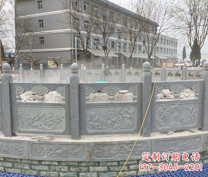 金华公园景观大理石栏板雕塑