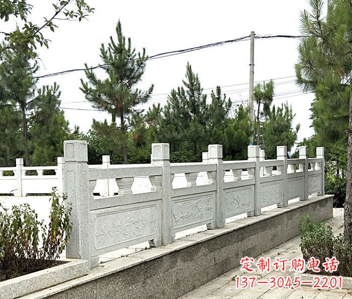 金华大理石栏板石雕,构筑公园景观