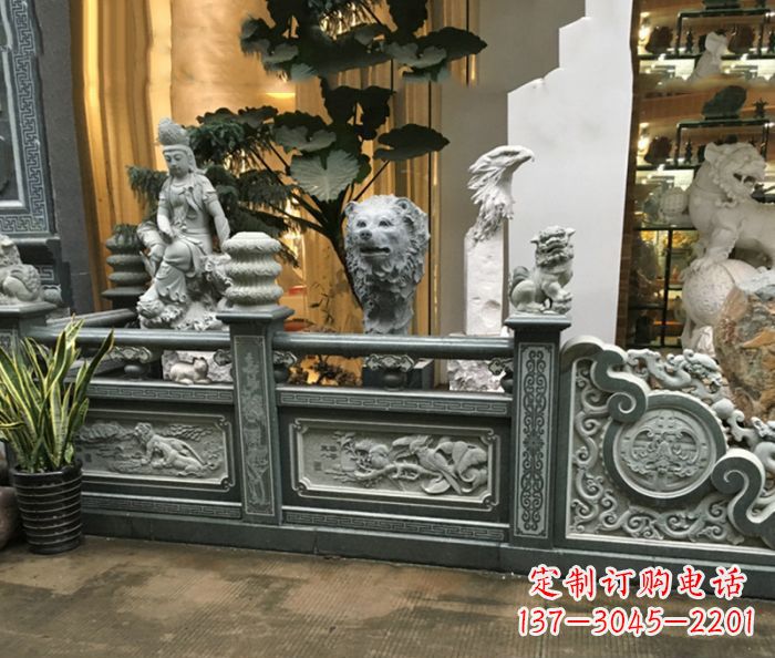 金华公园景观仿古石栏板 (3)