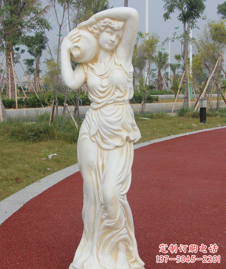 金华公园景观汉白玉仕女石雕