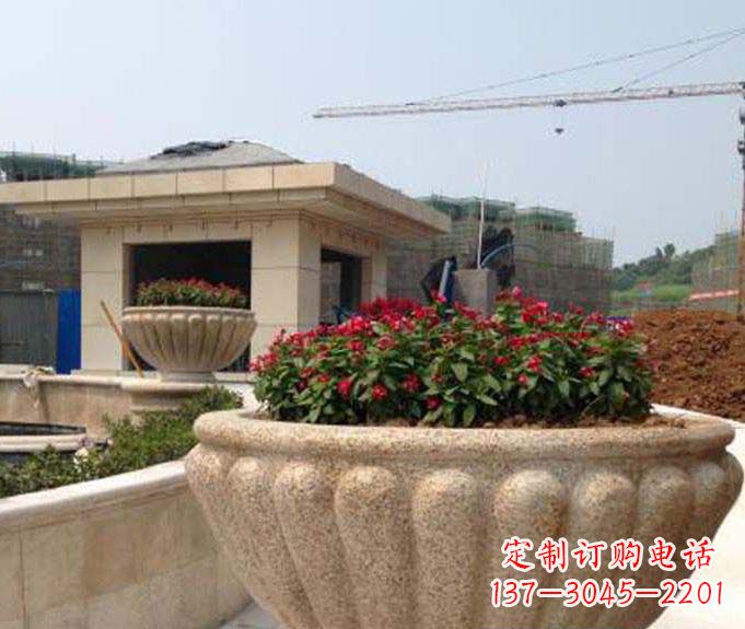 金华公园景观花盆石雕