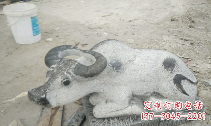金华公园景观孺子牛石雕