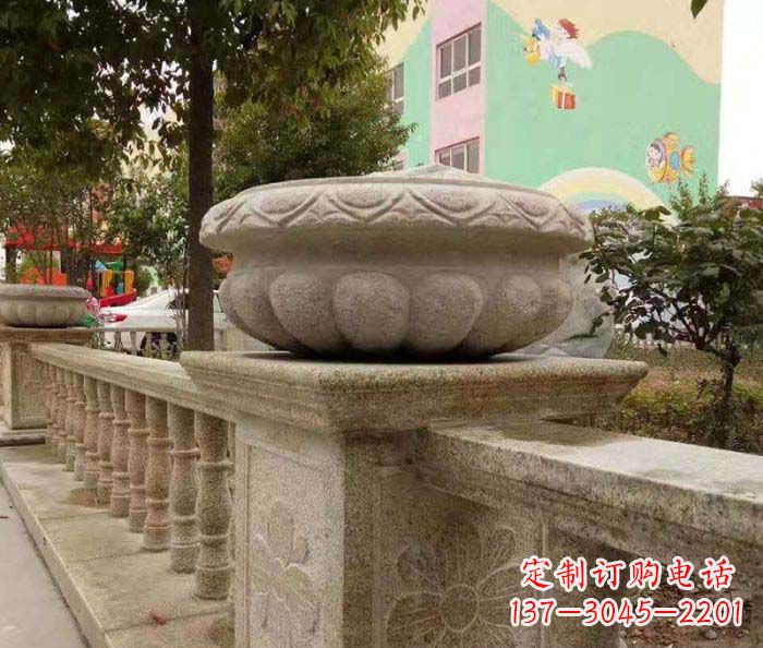 金华公园景观砂岩花盆石雕