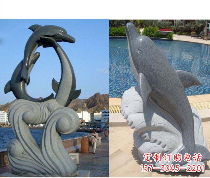 金华艺术精细 海豚雕塑