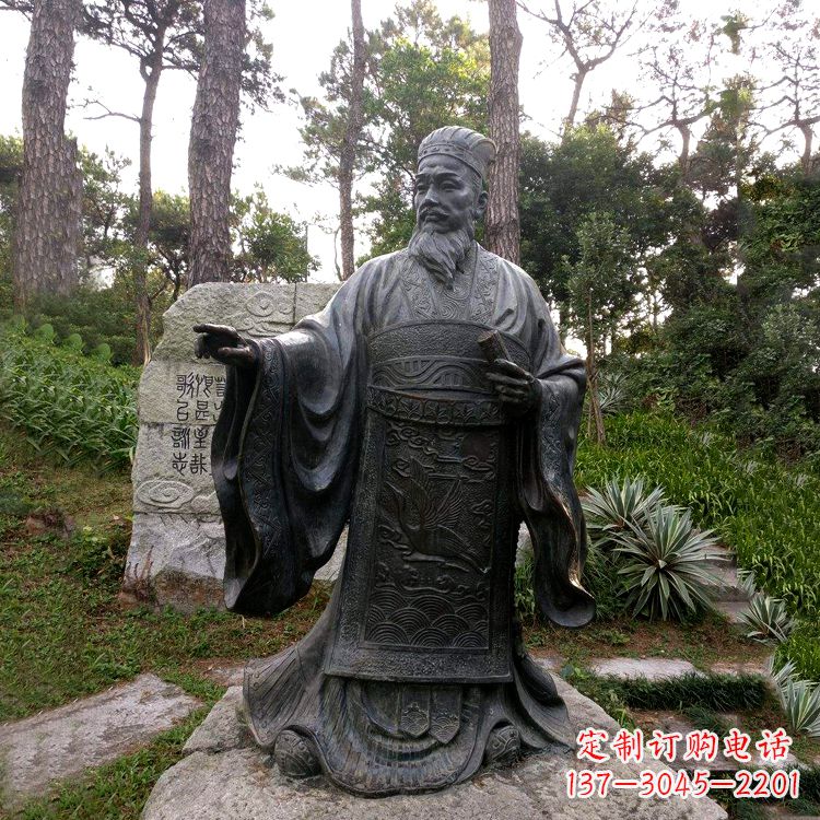 金华纪念蔡伦的艺术之作——铜雕像