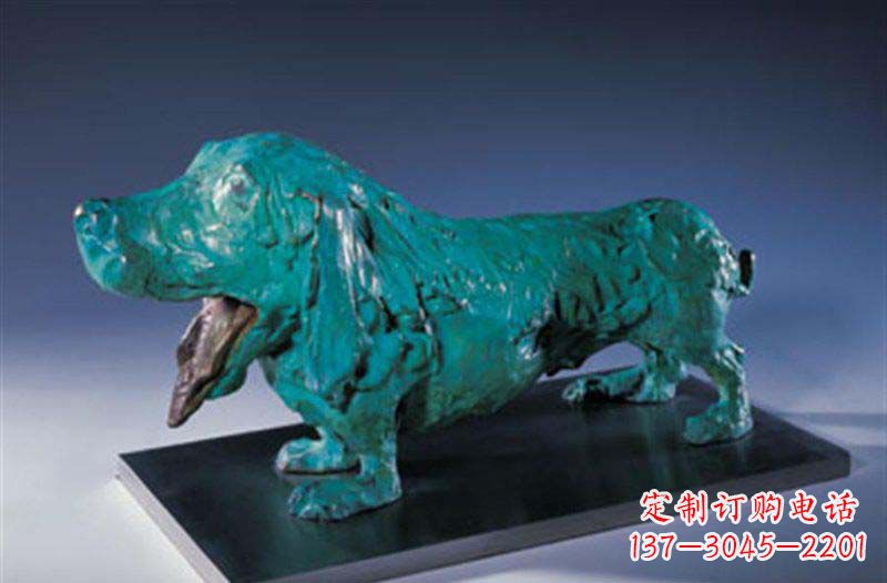 金华柯基狗铜雕艺术品