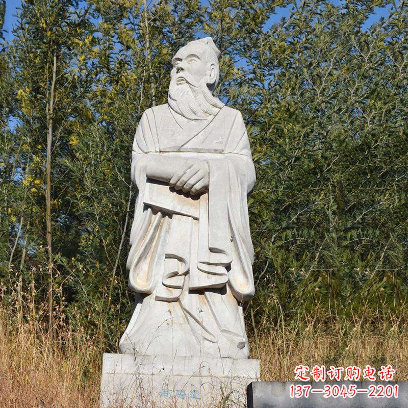 金华以司马迁石雕塑展现古代名人
