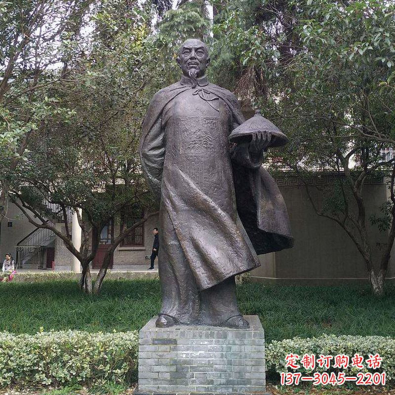金华传承晚清民族英雄林则徐精铸雕塑
