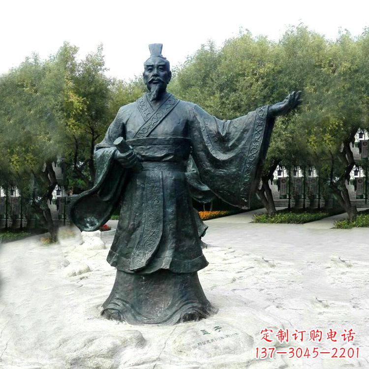 金华孟子铜雕塑,荟萃战国时期智慧精华