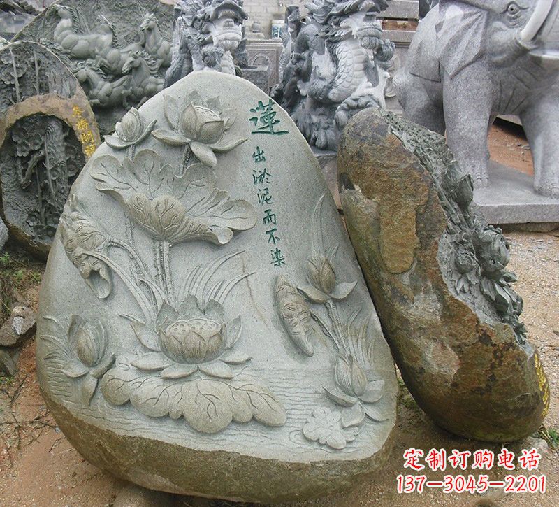 金华以莲花为灵感的浮雕艺术