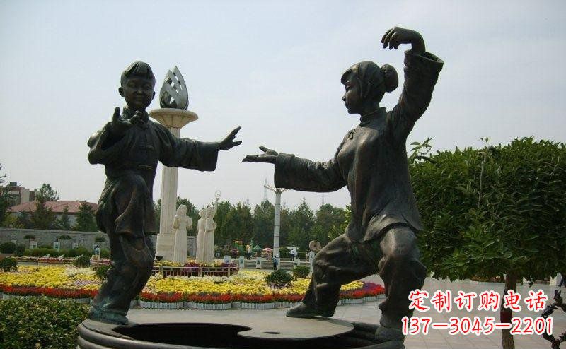 金华艺术精灵传统太极拳铜雕