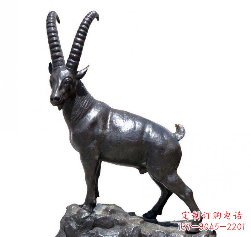金华铜雕羚羊,精美外形及细节刻画精美