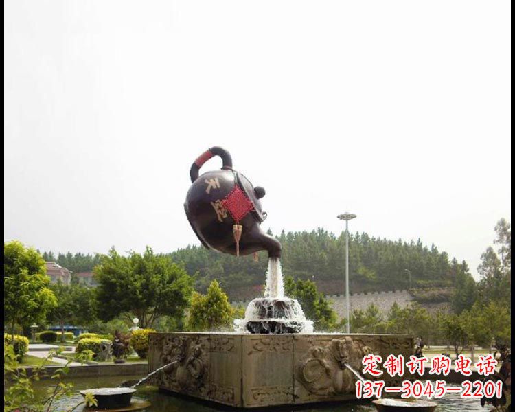 金华传统工艺茶壶铜雕