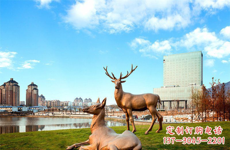 金华优质精美羚羊铜雕塑
