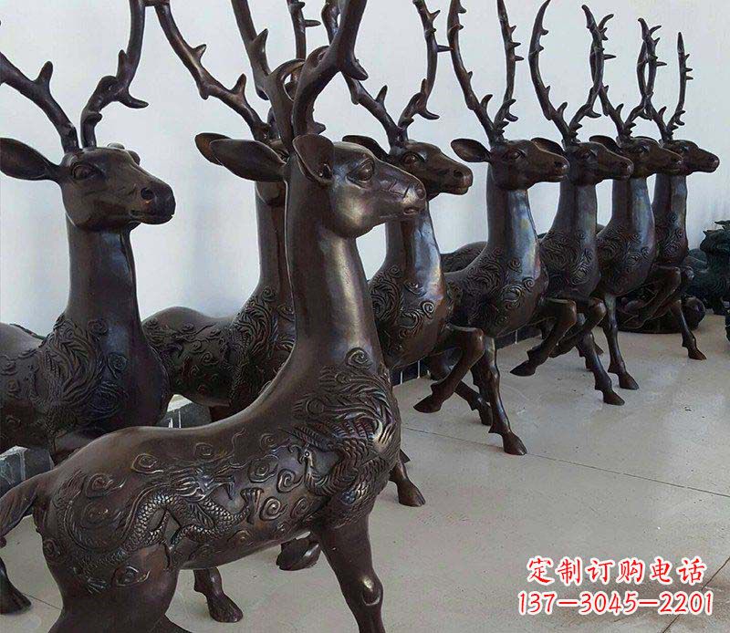 金华产品名称精美梅花鹿铜雕