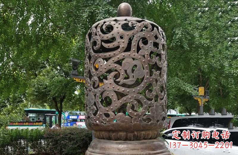 金华浪漫精致镂空灯笼铜雕