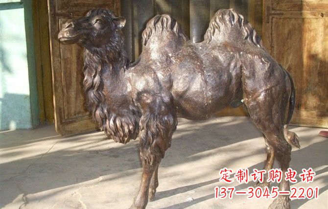 金华静谧与动感并存,宁州中领雕塑定制骆驼铜雕