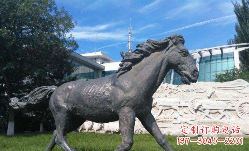 金华公园马动物铜雕 (5)
