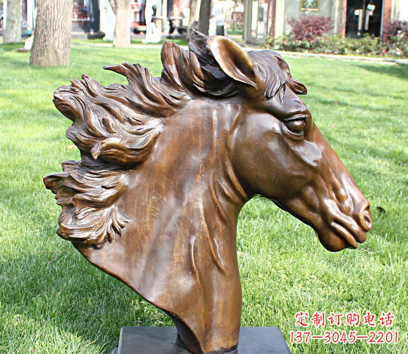 金华公园马头景观铜雕