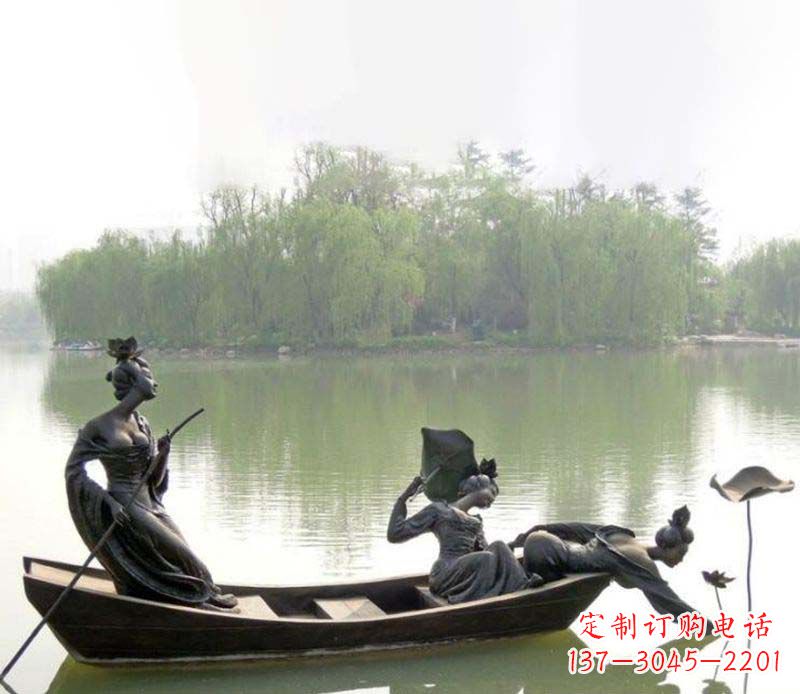金华百年静静秀—美女铜雕