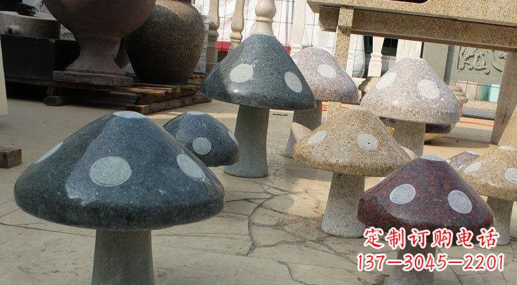 金华别具特色的蘑菇石雕