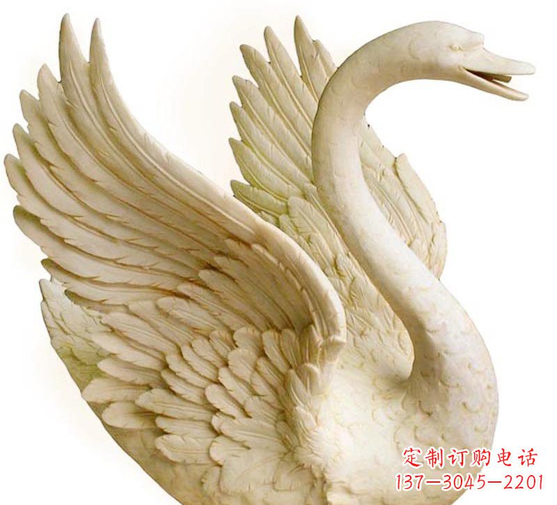 金华经典设计,灵动优雅,真实天鹅石雕塑