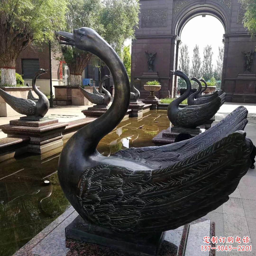 金华精致天鹅铜雕