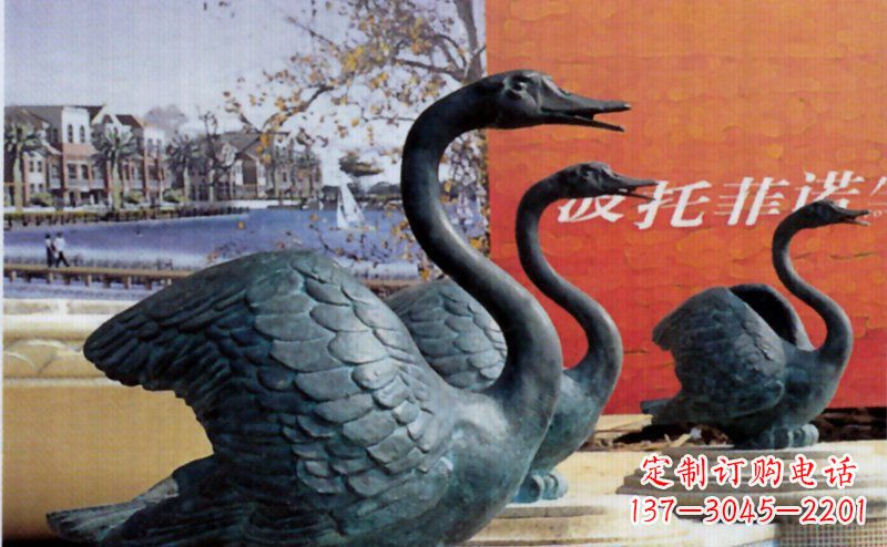 金华优质青铜天鹅雕塑
