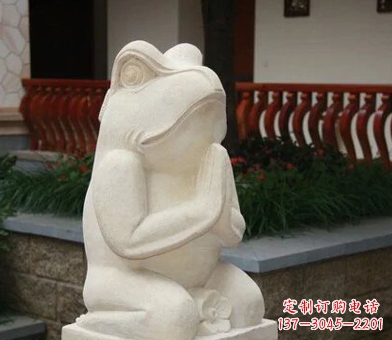 金华中领雕塑精美绝伦的青蛙石雕