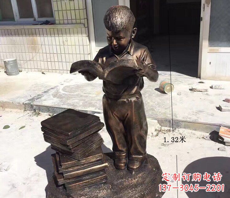 金华杰出的小孩铜雕