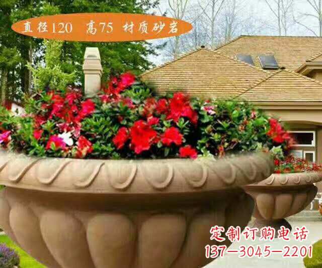 金华高端砂岩花盆雕塑