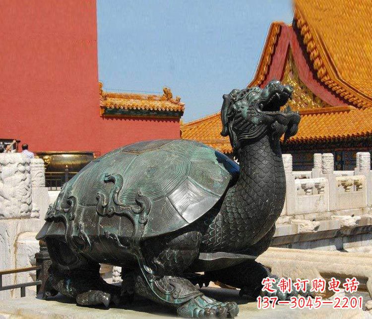 金华精美铜雕龙龟,给你公园独特色彩