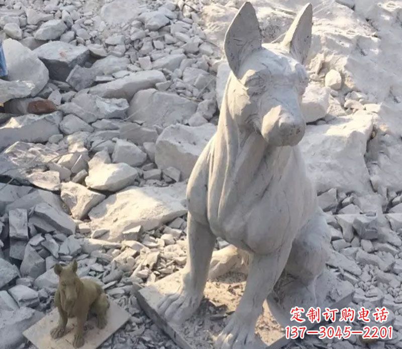 金华精美工艺十二生肖狗石雕