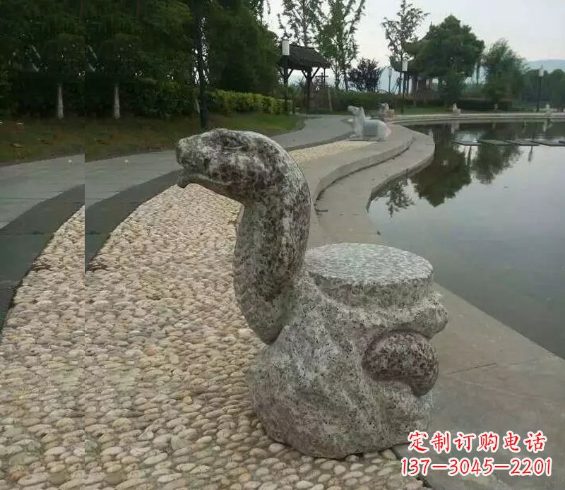 金华中领雕塑-十二生肖蛇石雕