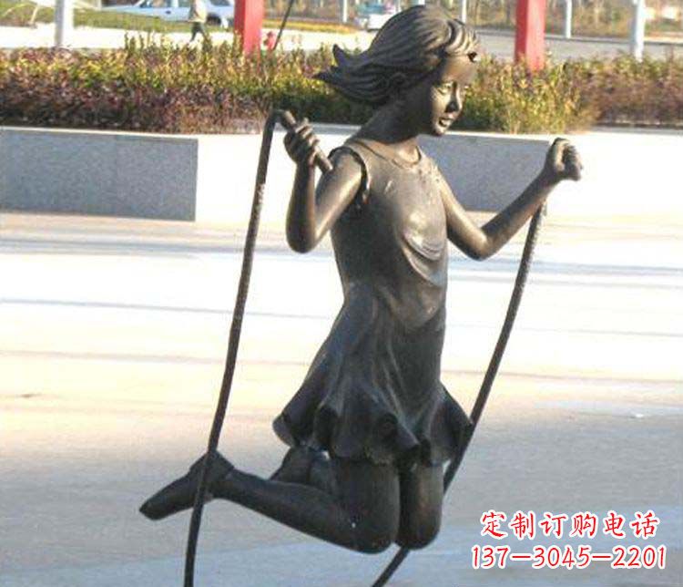 金华汇聚灵动的青春,唯美女孩铜雕