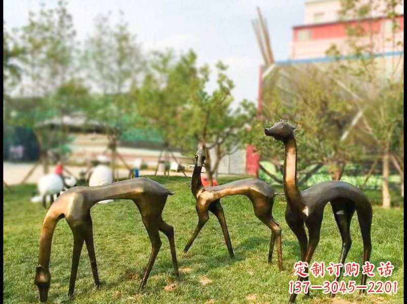 金华艺术欣赏——梅花鹿雕塑