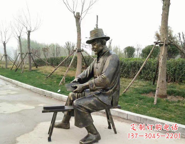 金华铜雕老人雕塑