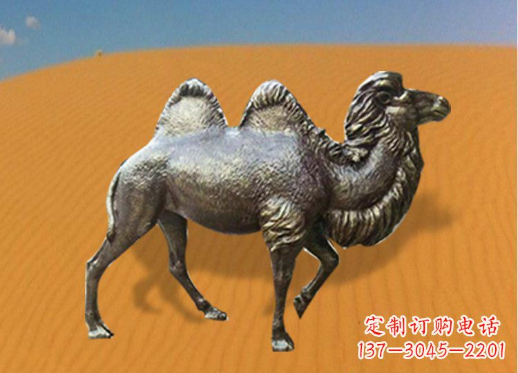 金华公园装饰精美铜骆驼雕塑
