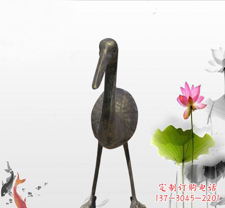 金华高品质铜制仙鹤雕塑