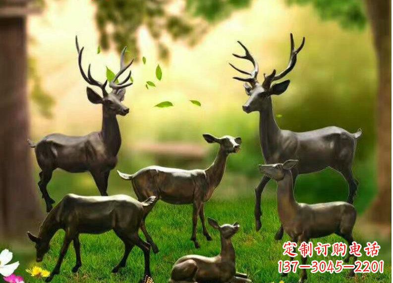 金华公园动物铜雕塑
