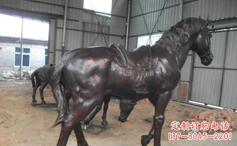 金华公园铜马动物铜雕