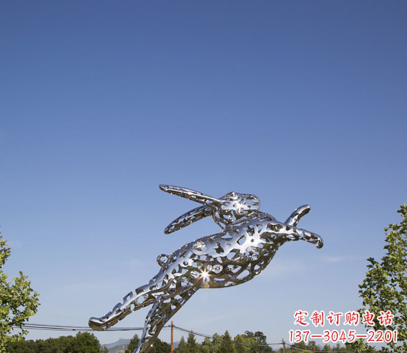 金华不锈钢兔子雕塑